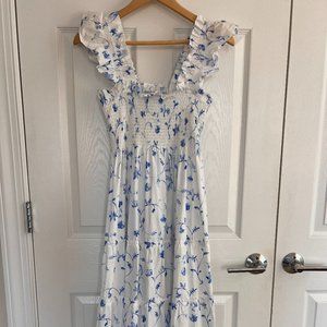 Hill House Ellie Nap Dress in Blue Botanical